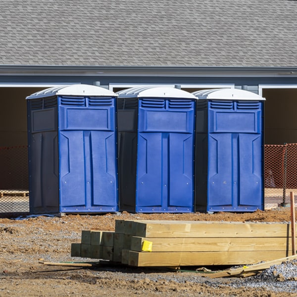 are there any restrictions on what items can be disposed of in the portable toilets in Scipio